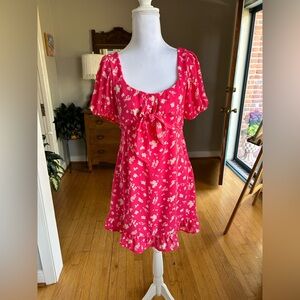 Sienna Sky Pink Floral Dress Size Small